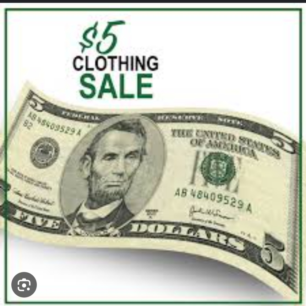 $5 Clothing Sale